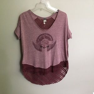 WE THE FREE burgundy If Only Records tee 1983 M